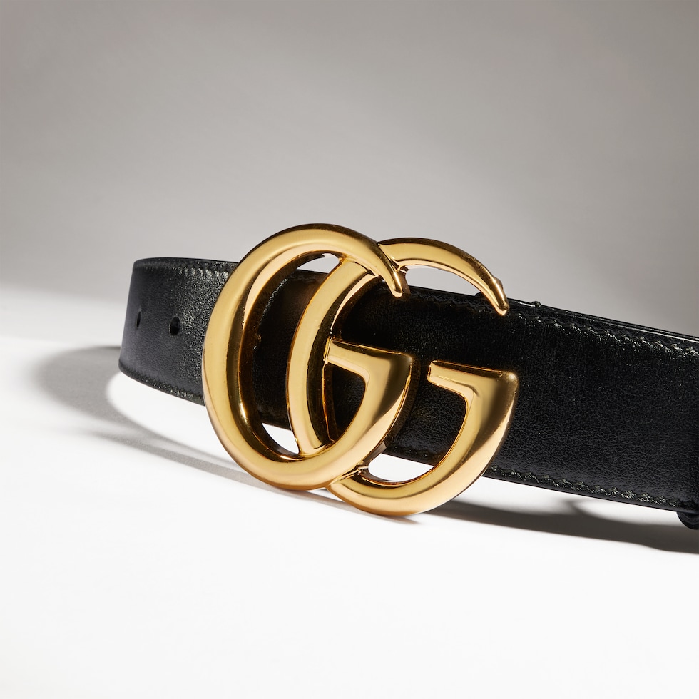 GG Marmont belt with shiny buckle