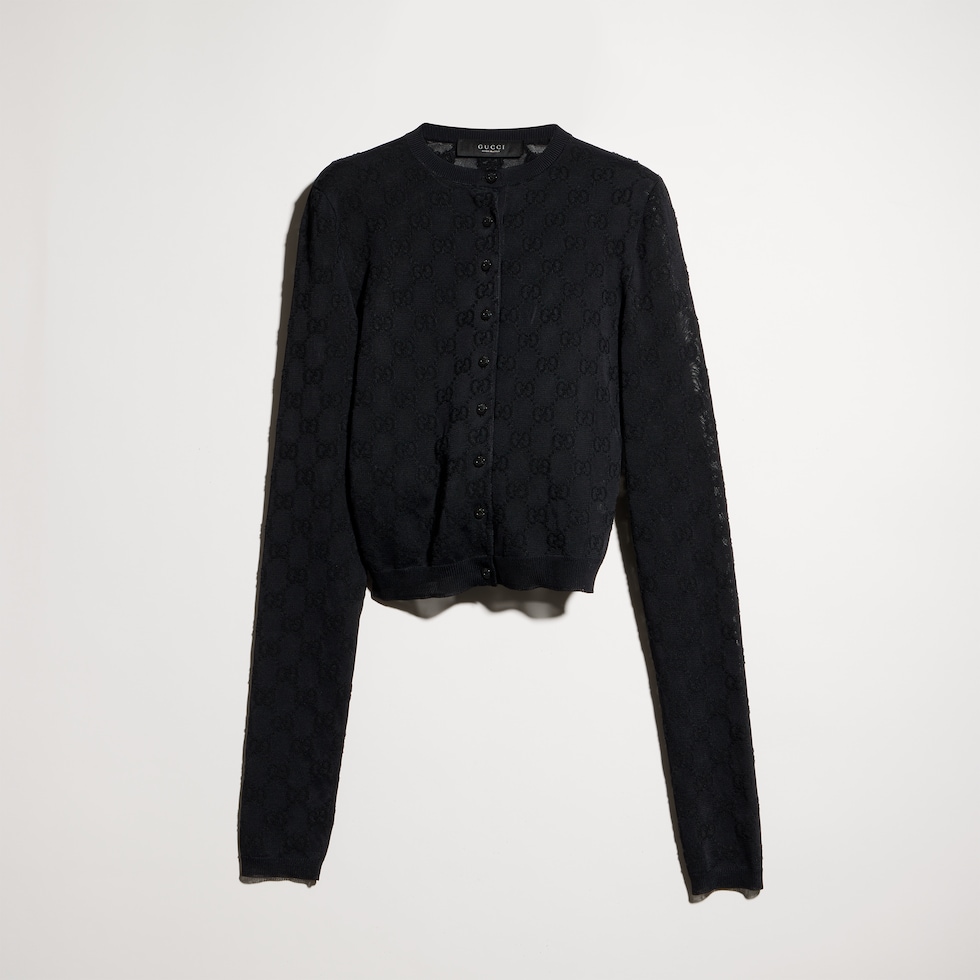 Cardigan aus feinem Crêpe-Viskose