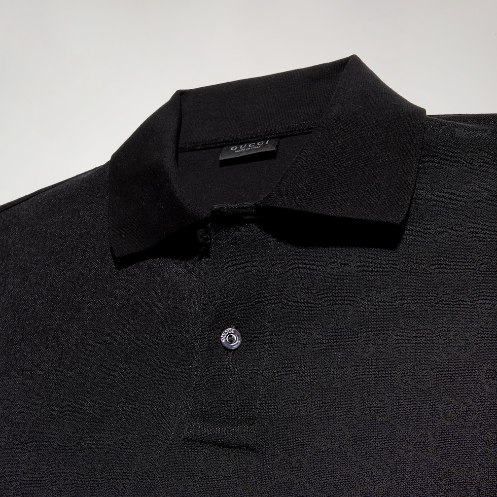 GG technical jersey jacquard polo shirt