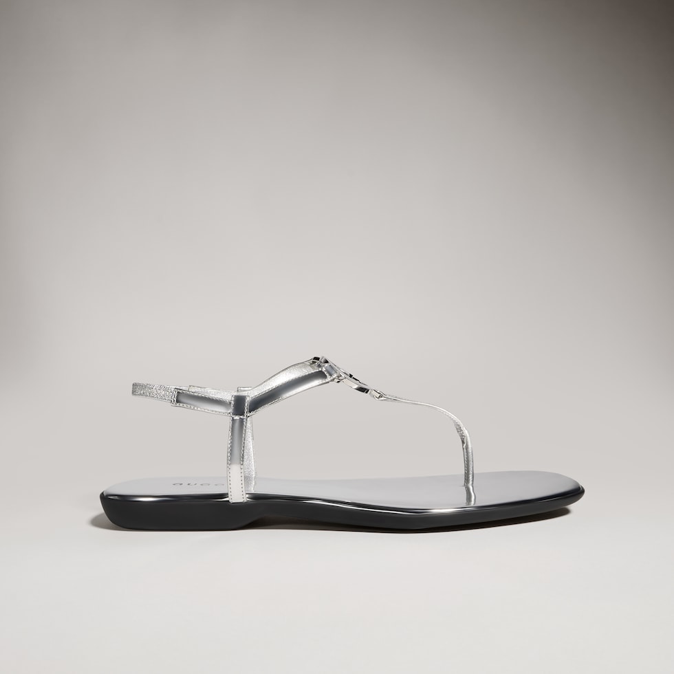 Women's thong sandal with Interlocking G