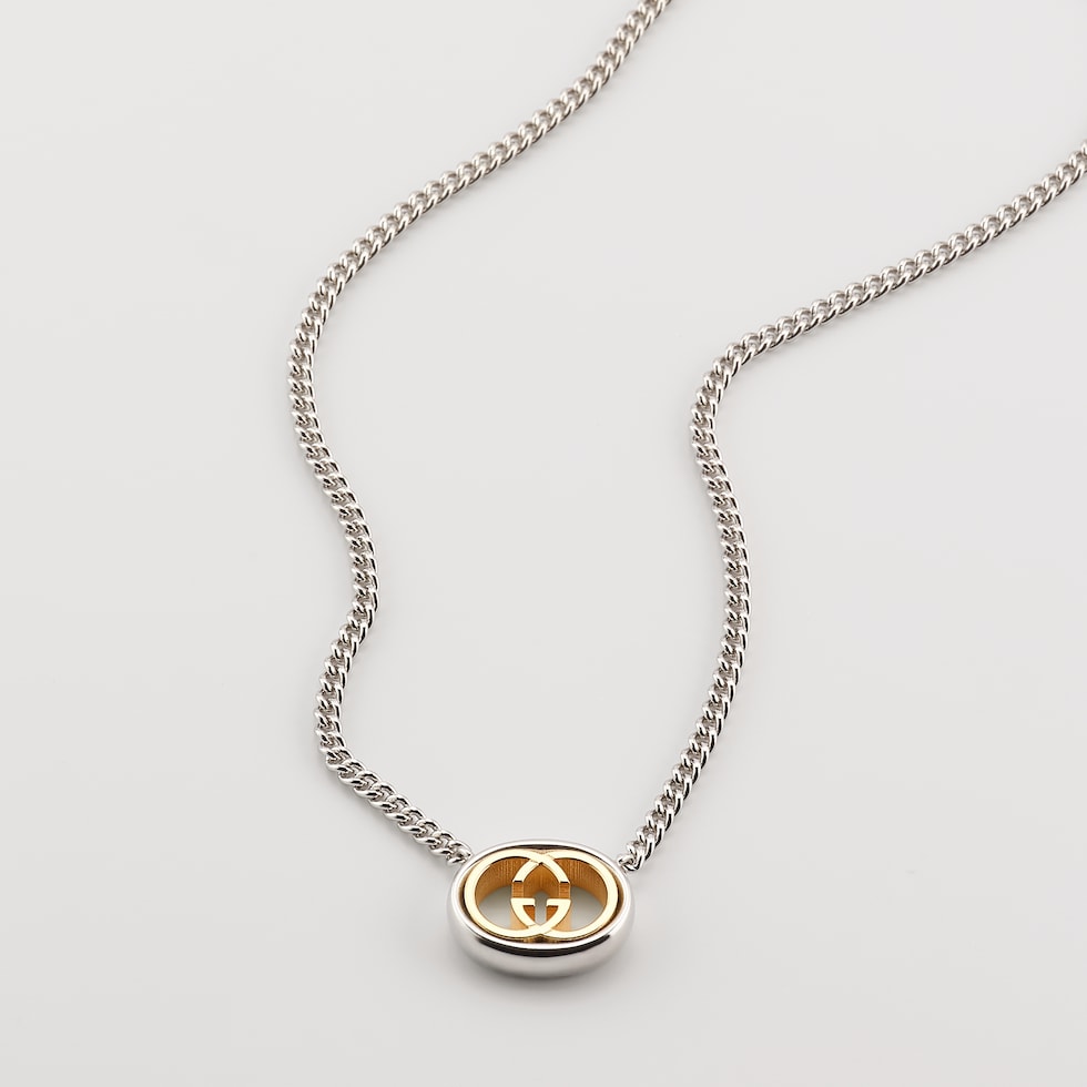 Gucci Interlocking pendant chain necklace