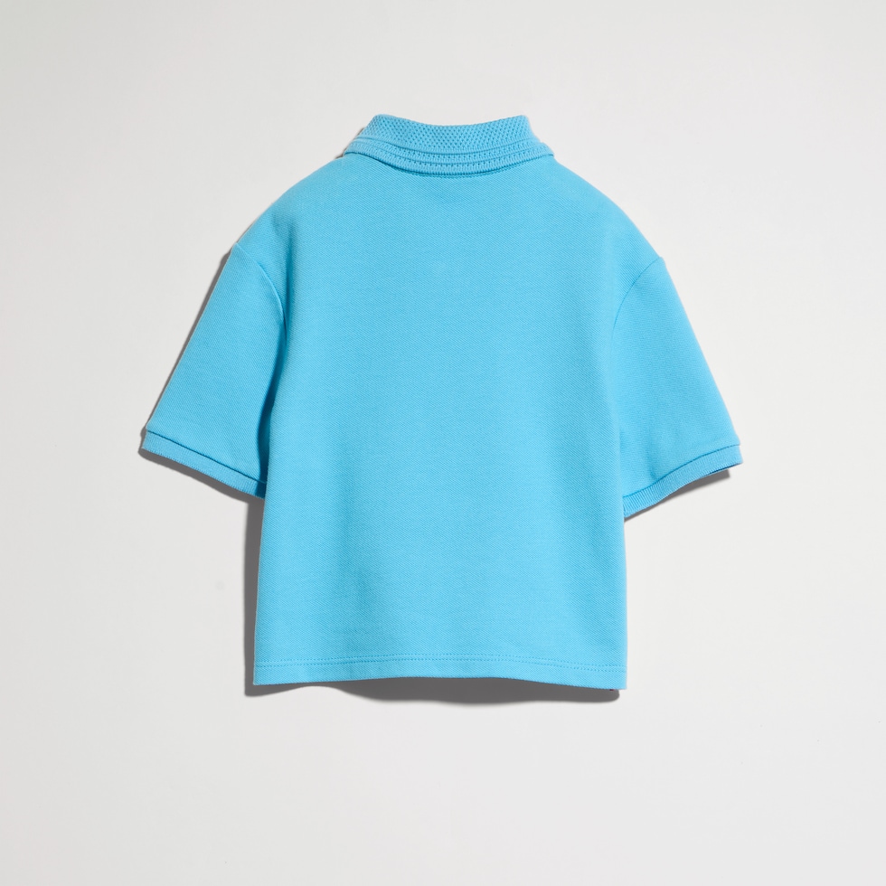 Baby cotton polo shirt with embroidery