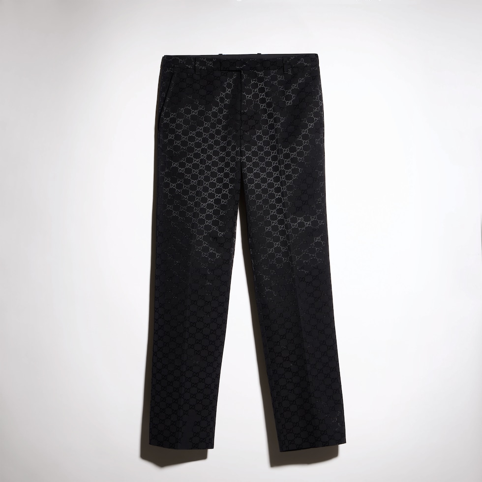 GG light faille pants