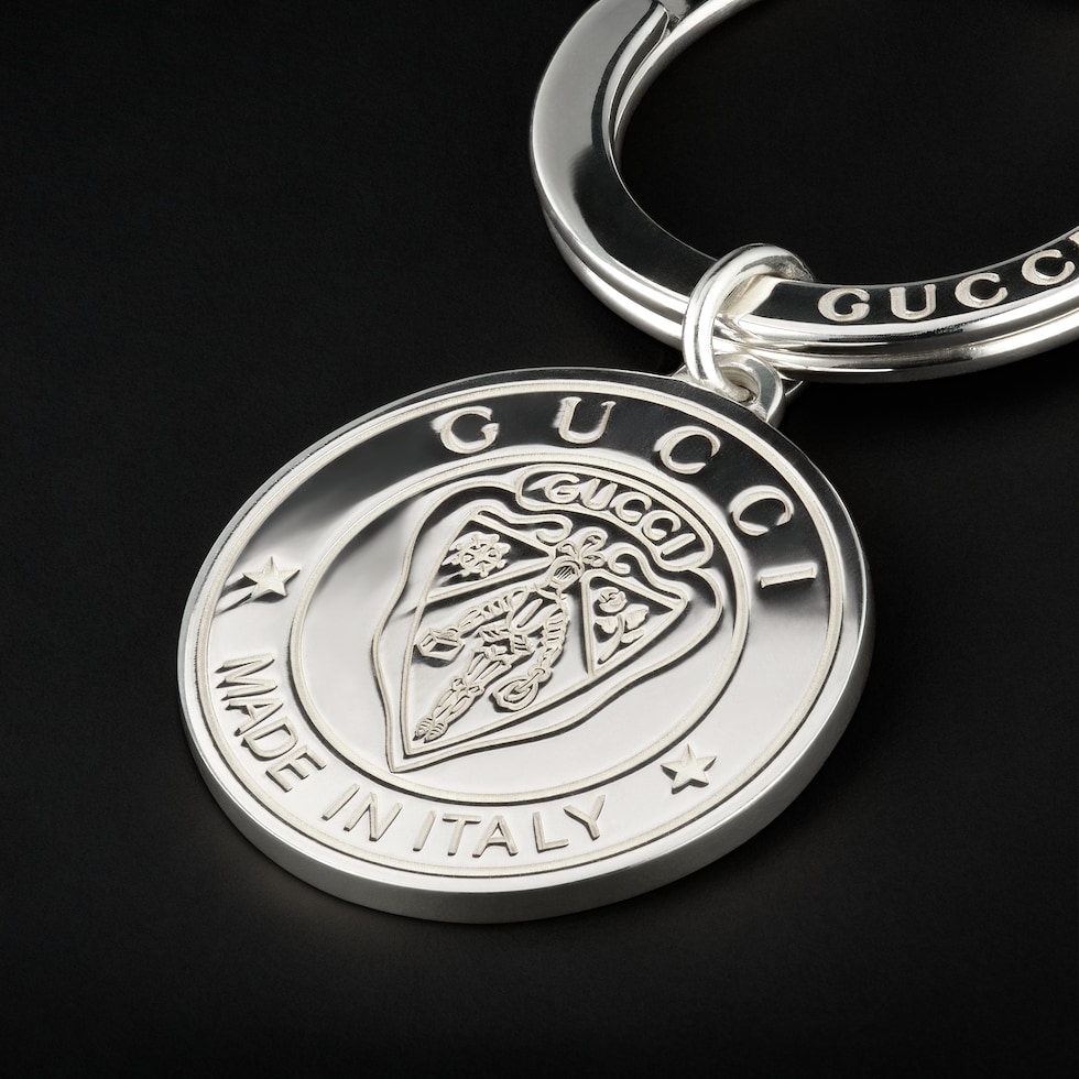Anello portachiavi con cresta Gucci
