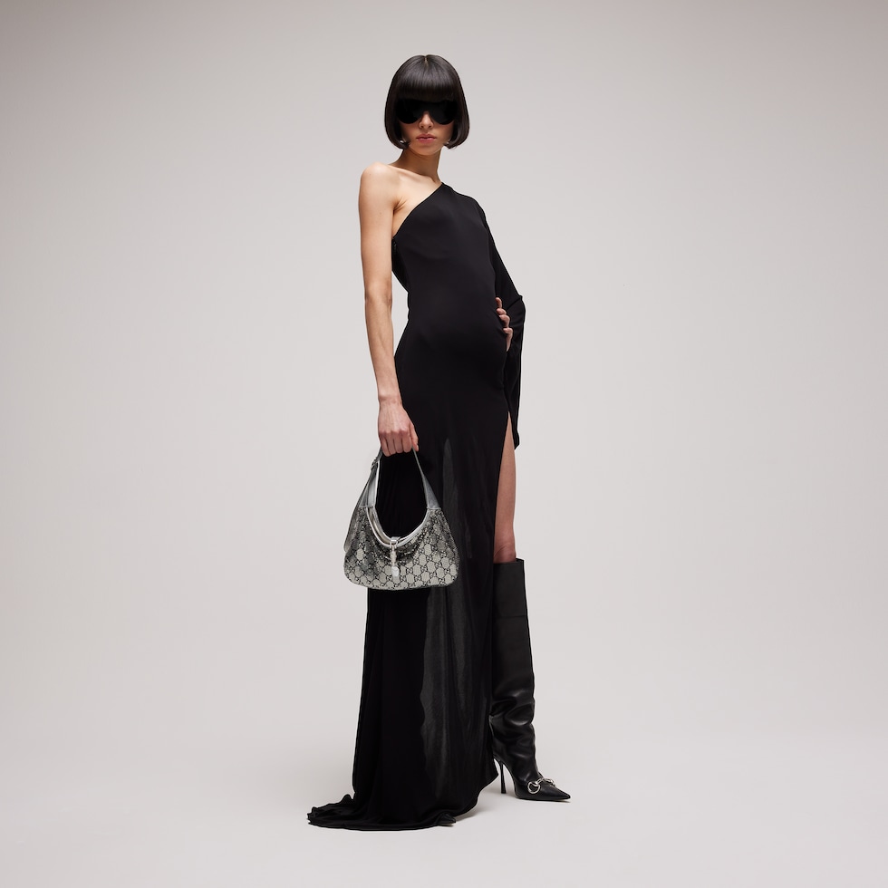 Jackie Slim metallic evening bag