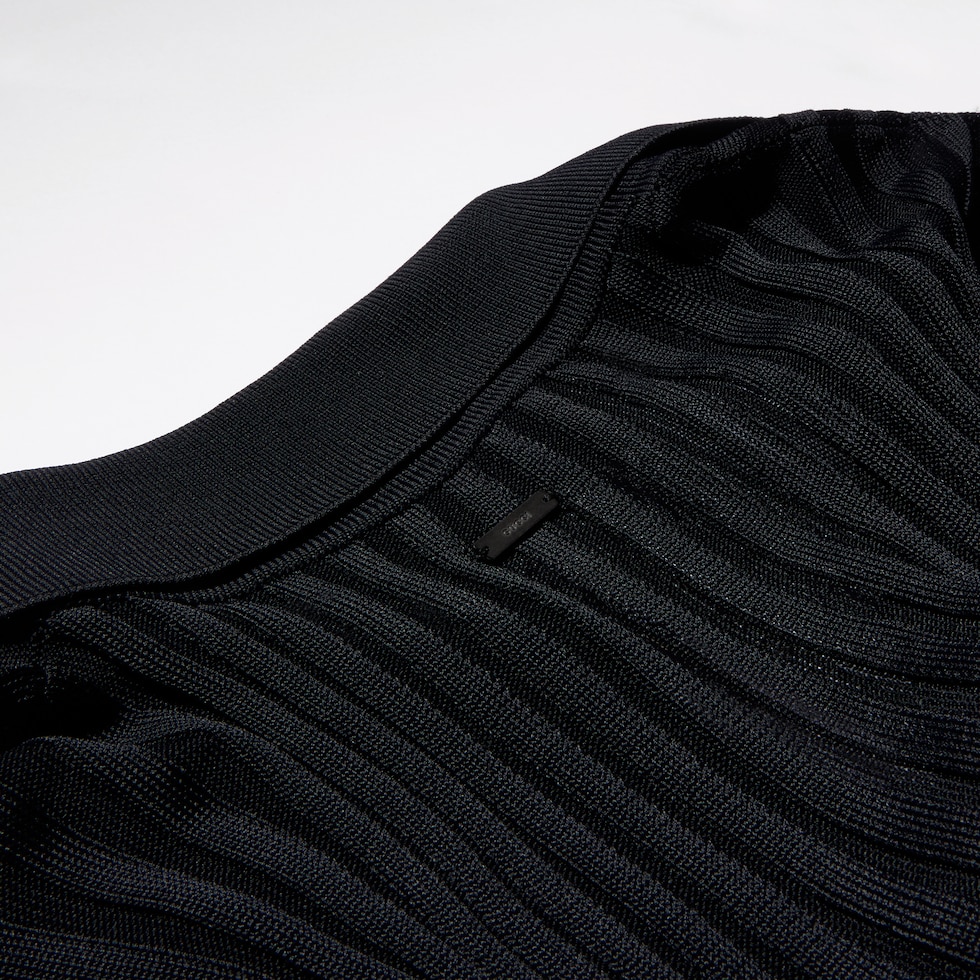 Fine rib viscose cardigan