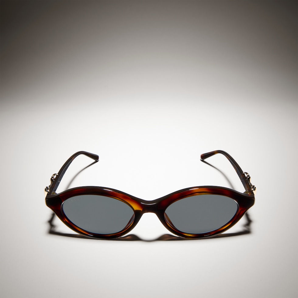 Oval-frame sunglasses