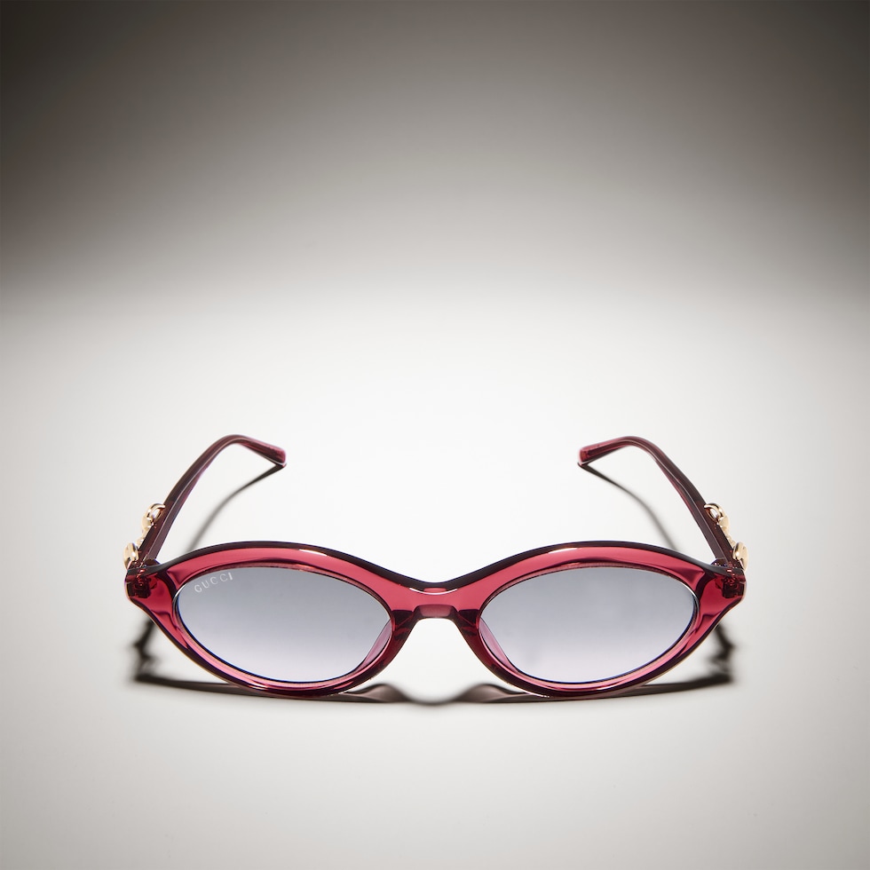 Oval-frame sunglasses