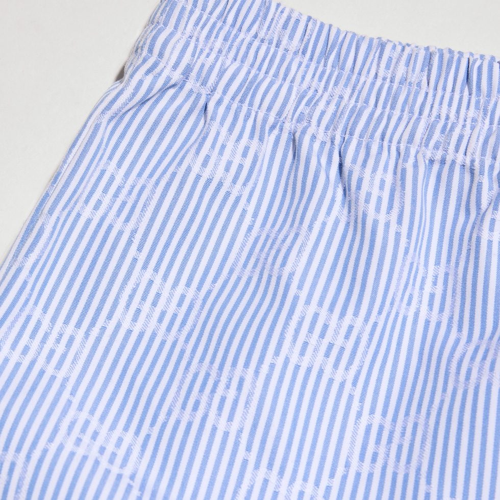 Baby GG striped poplin shorts