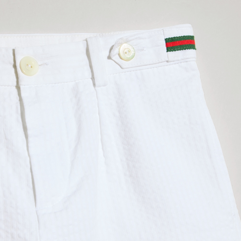 Children's crinkle cotton shorts