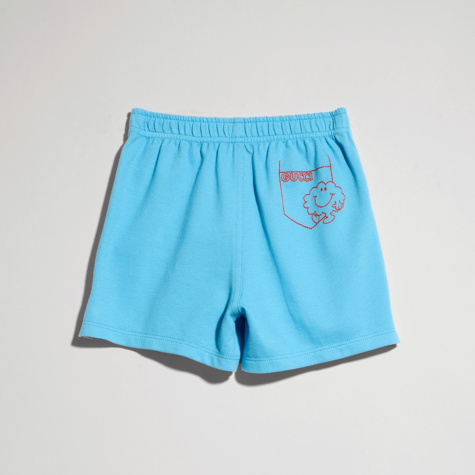 〔ベビー〕エンブロイダリー付き コットン ショートパンツ