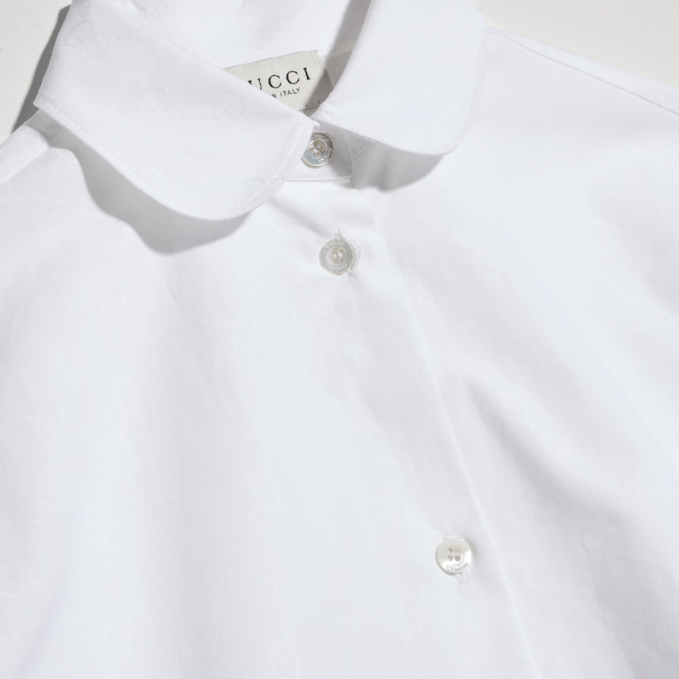 Children's GG cotton poplin shirt