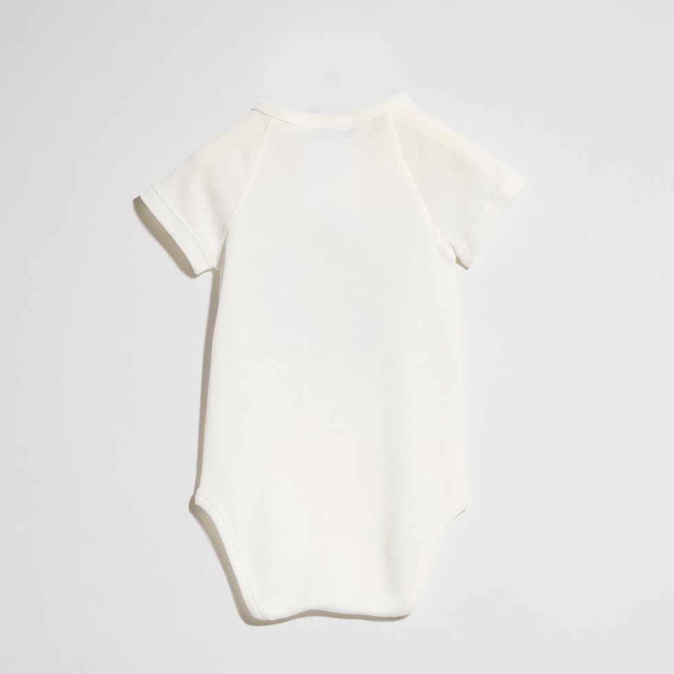 Baby cotton one-piece with print