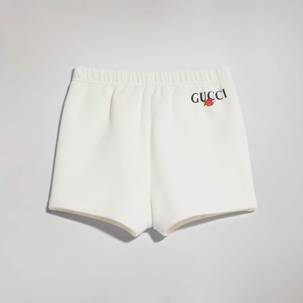 Baby cotton jersey shorts with print