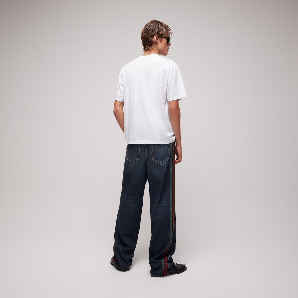 Cotton jersey T-shirt with print