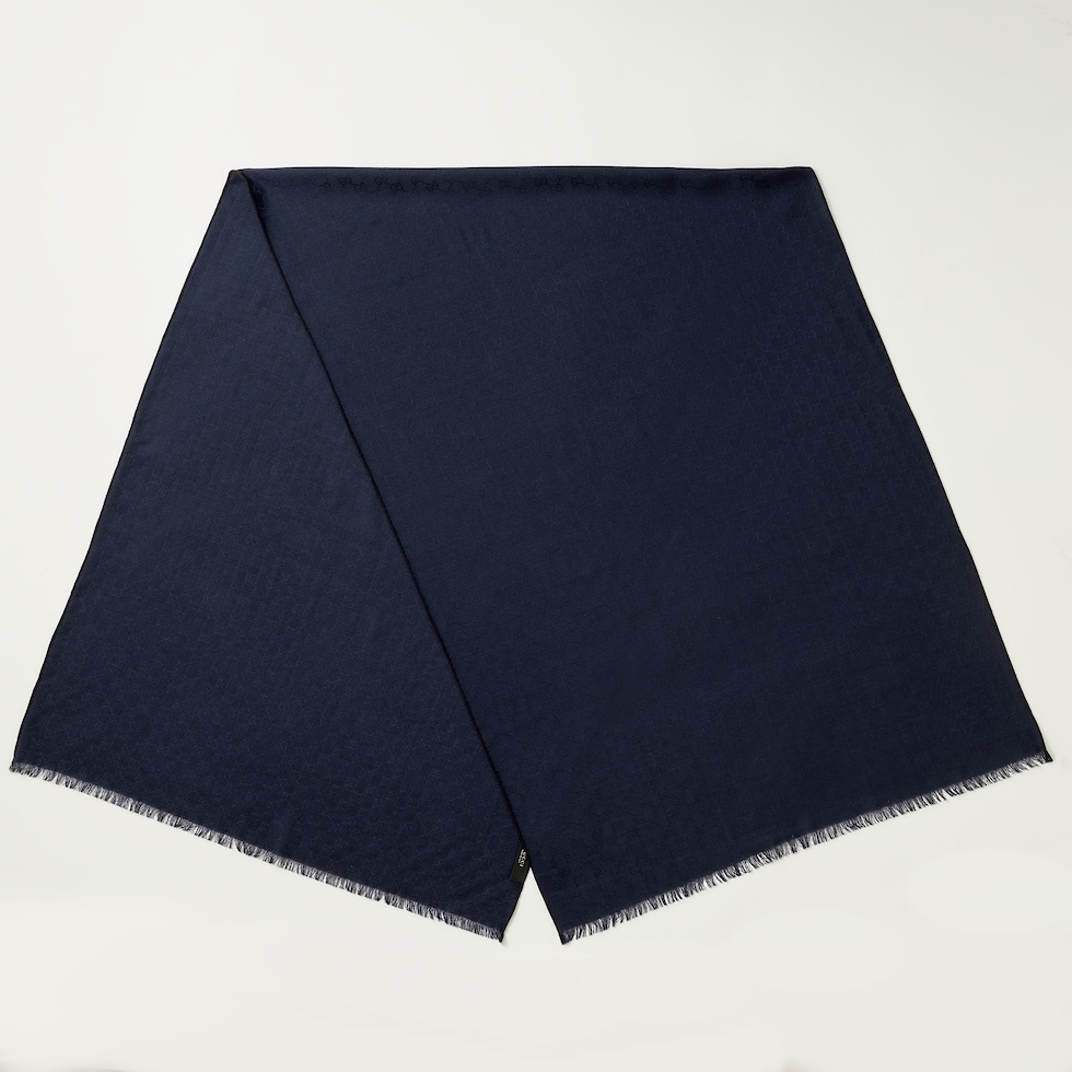 GG wool silk jacquard stole