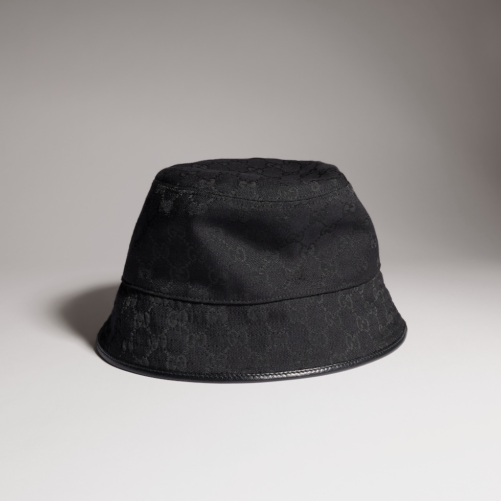 GG cotton canvas bucket hat