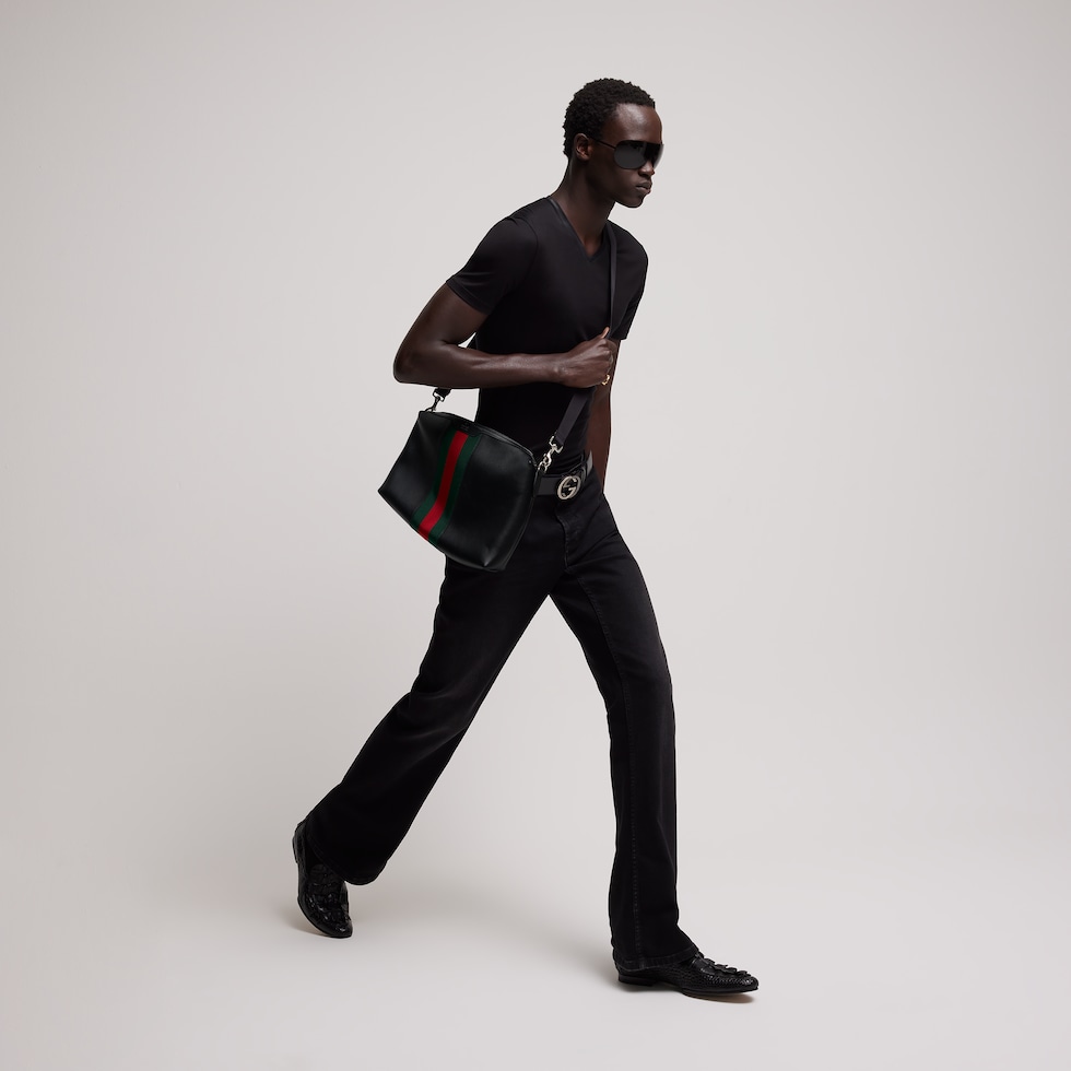 Mega Web Trademark medium crossbody bag