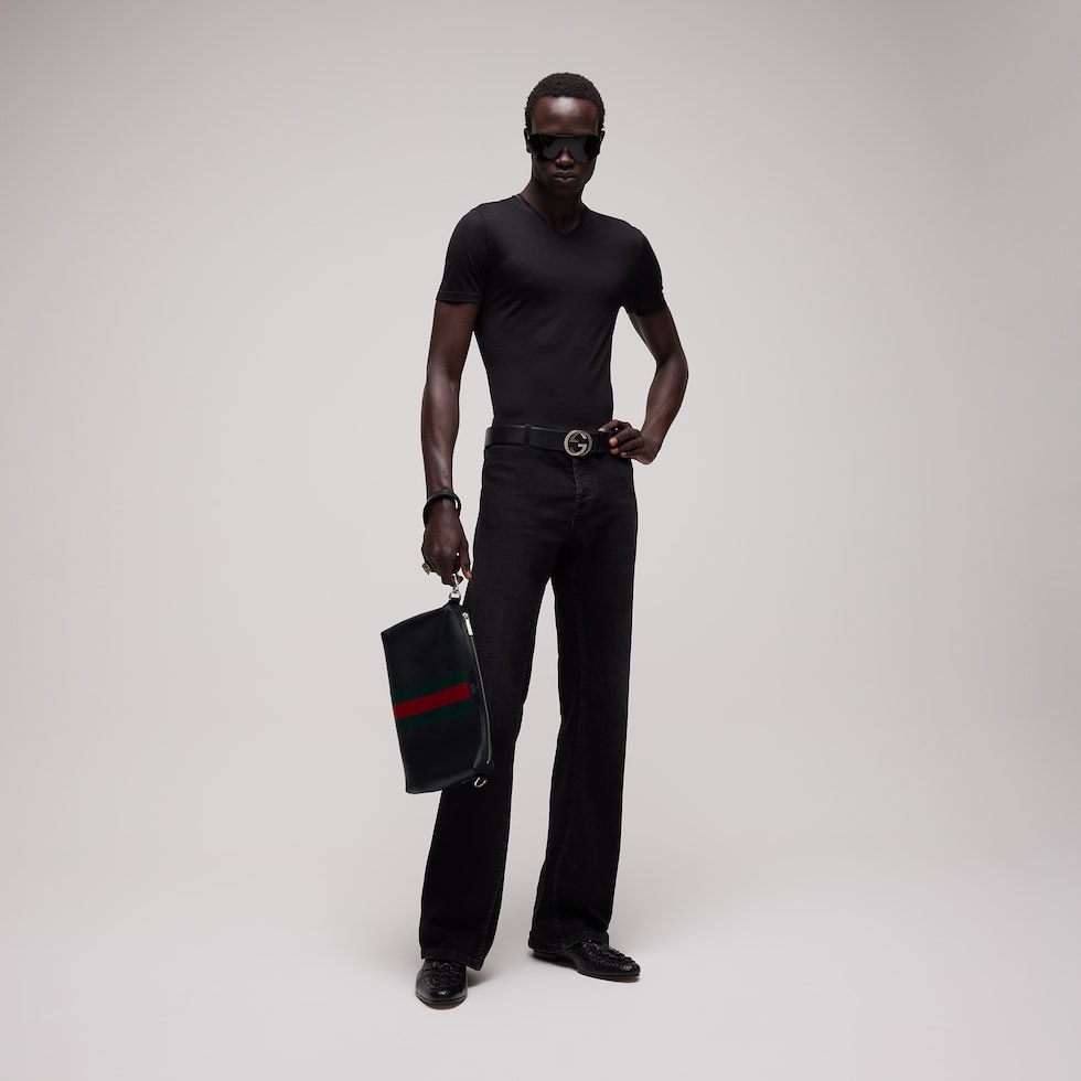 Mega Web Trademark medium crossbody bag