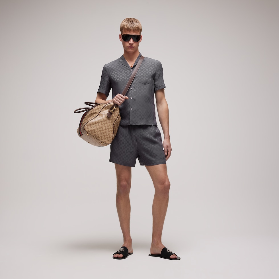 GG silk jacquard shorts