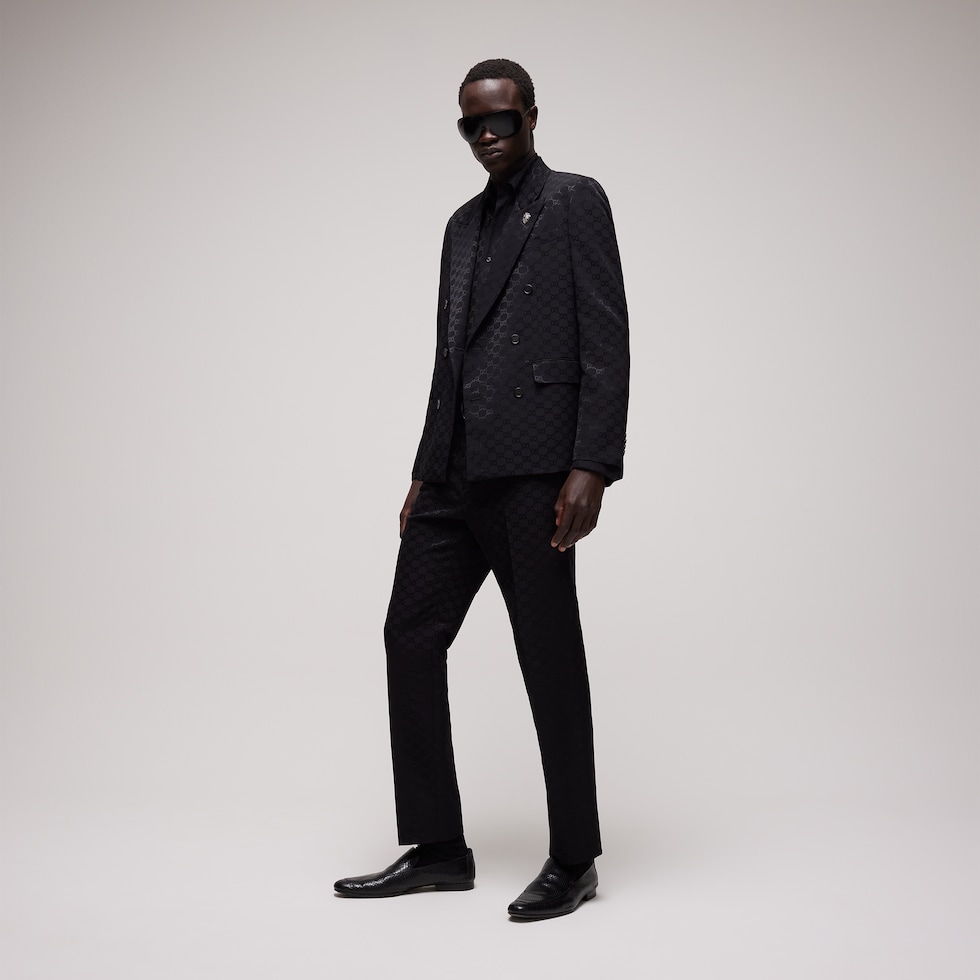 GG light faille double-breasted jacket