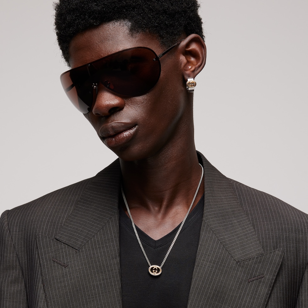 Gucci Interlocking pendant chain necklace