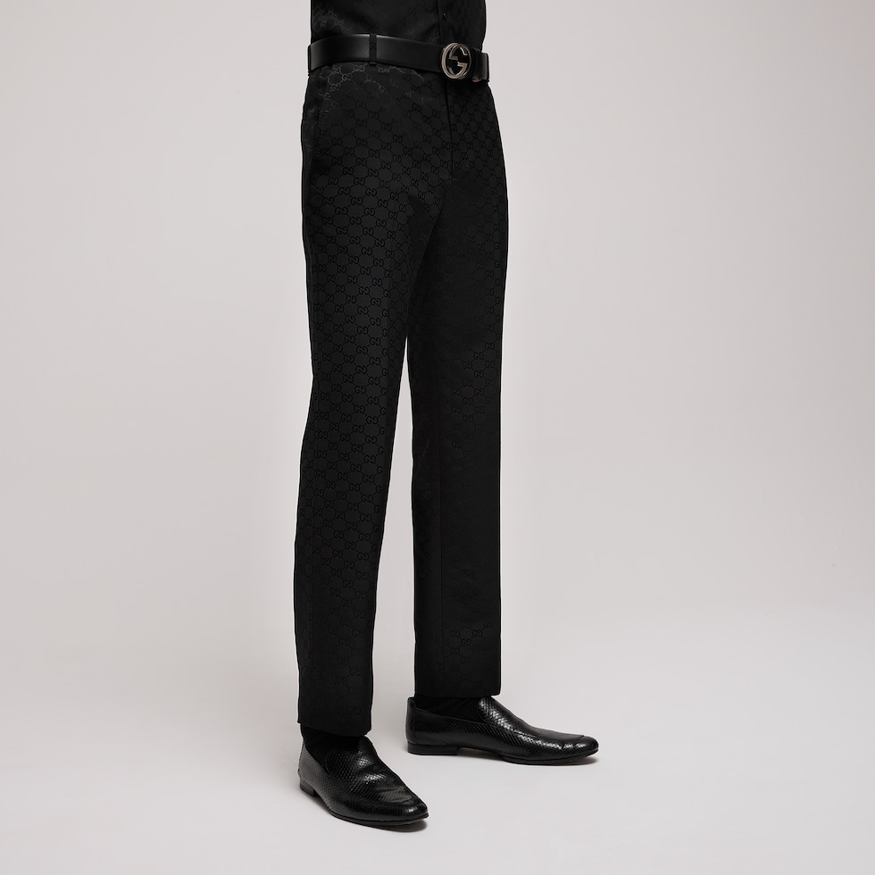 Pantalon en faille légère GG