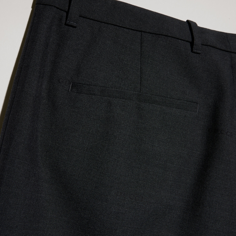 Pantalón de lana con fil coupé Gucci