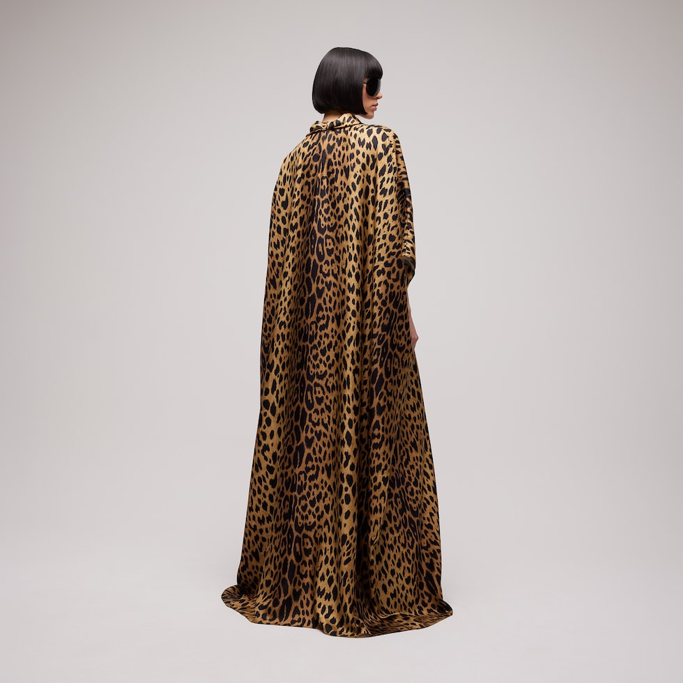 Printed silk dress