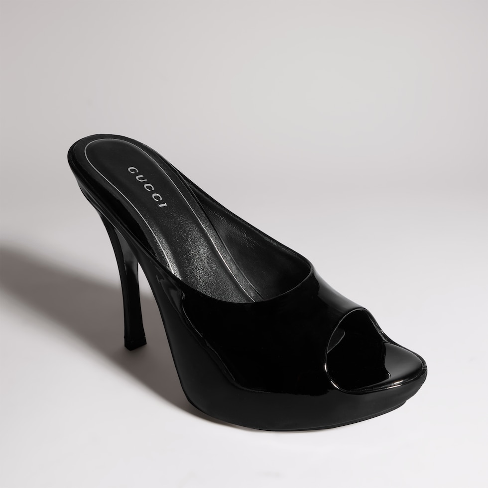 Women's stiletto platform slide
