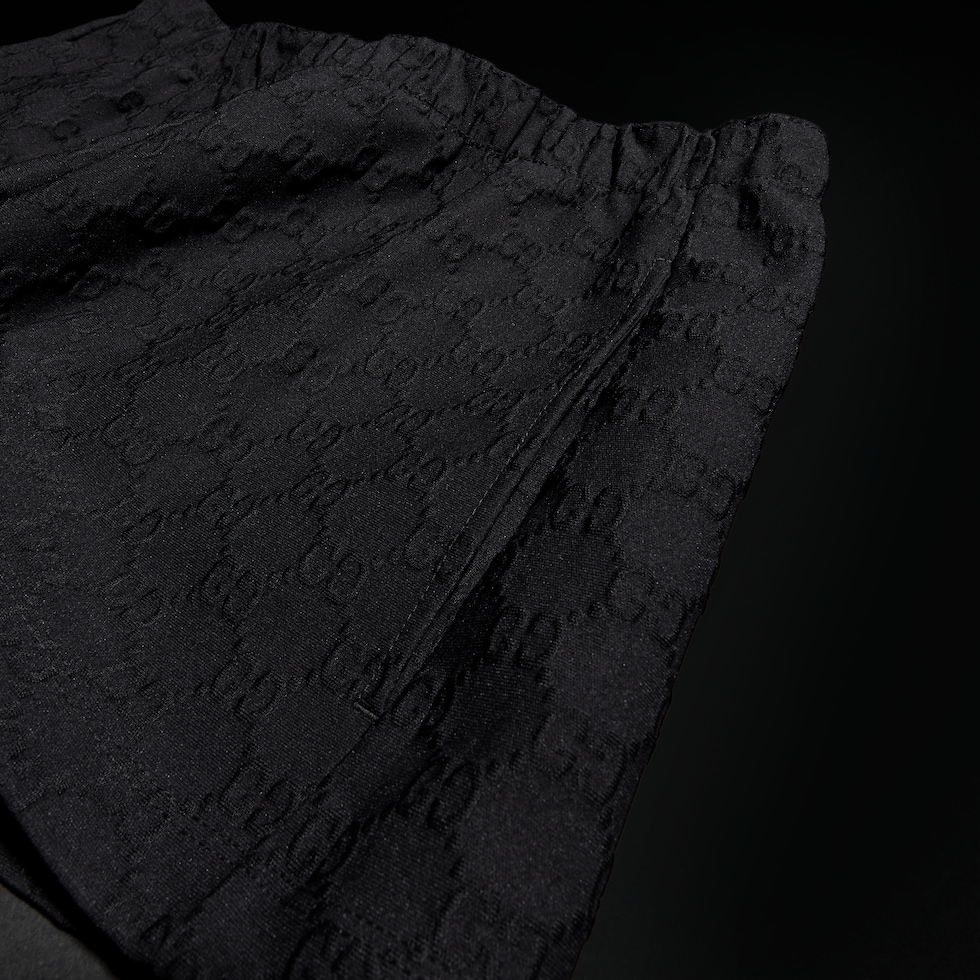 Shorts de jersey jacquard con GG