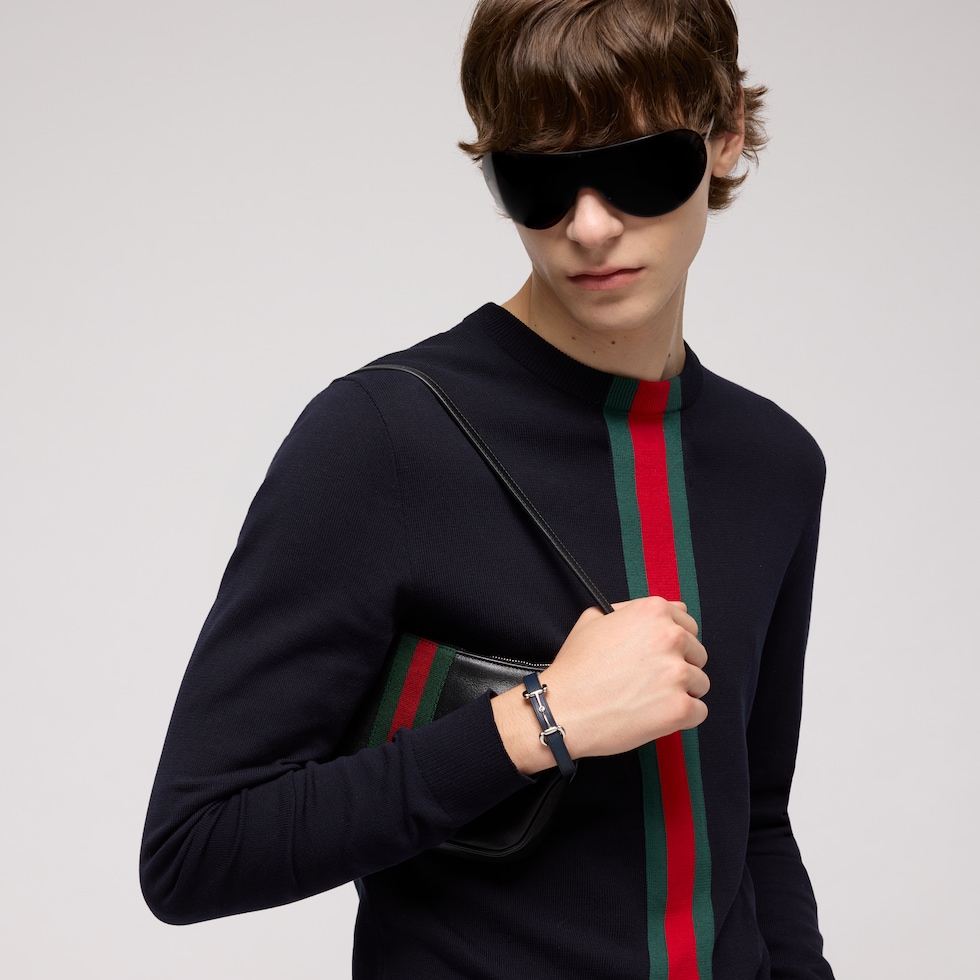 Bracelet en cuir avec Horsebit