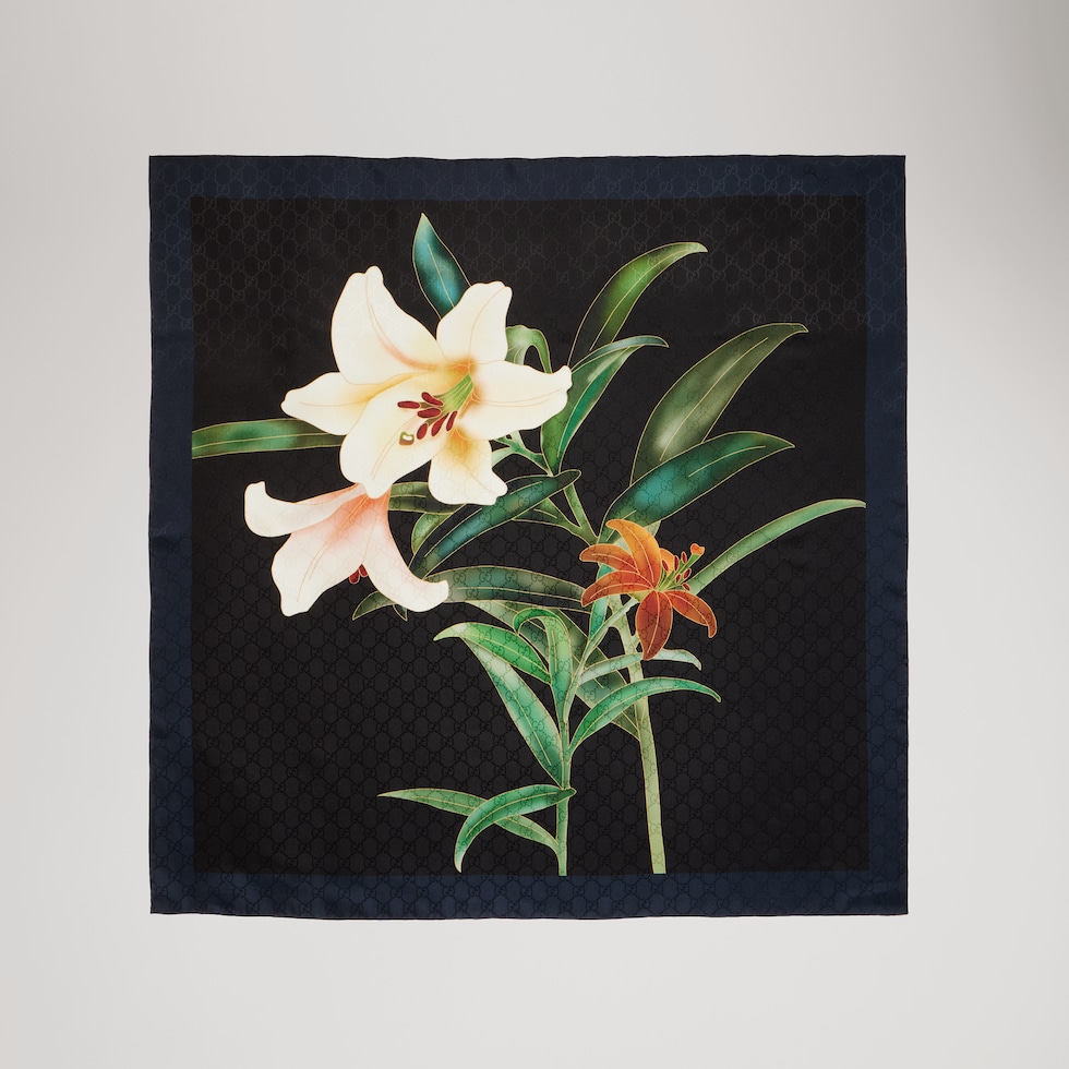 Gucci x 安藤七宝店 日本限定 シルクジャカード スカーフ