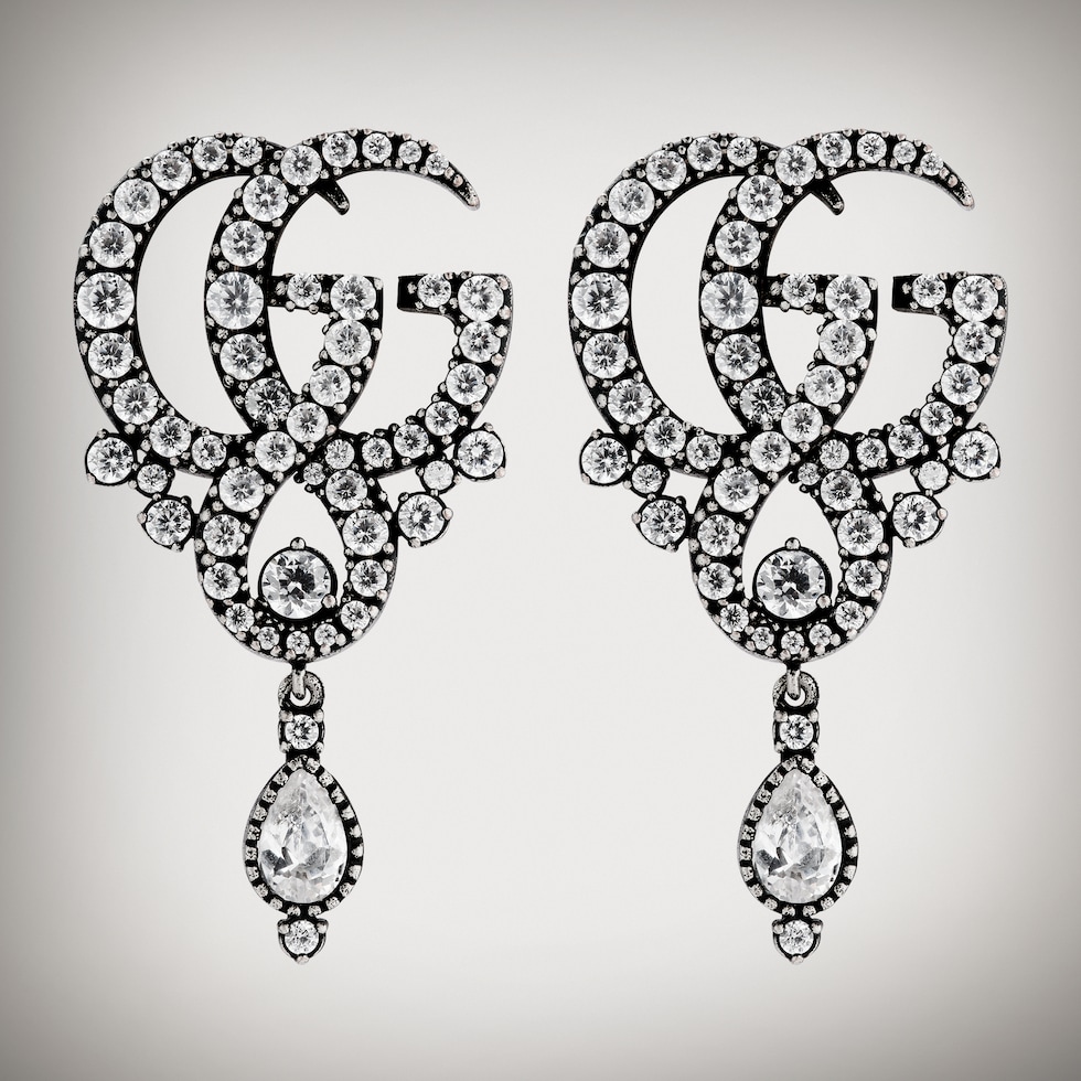 GG Marmont crystal earrings