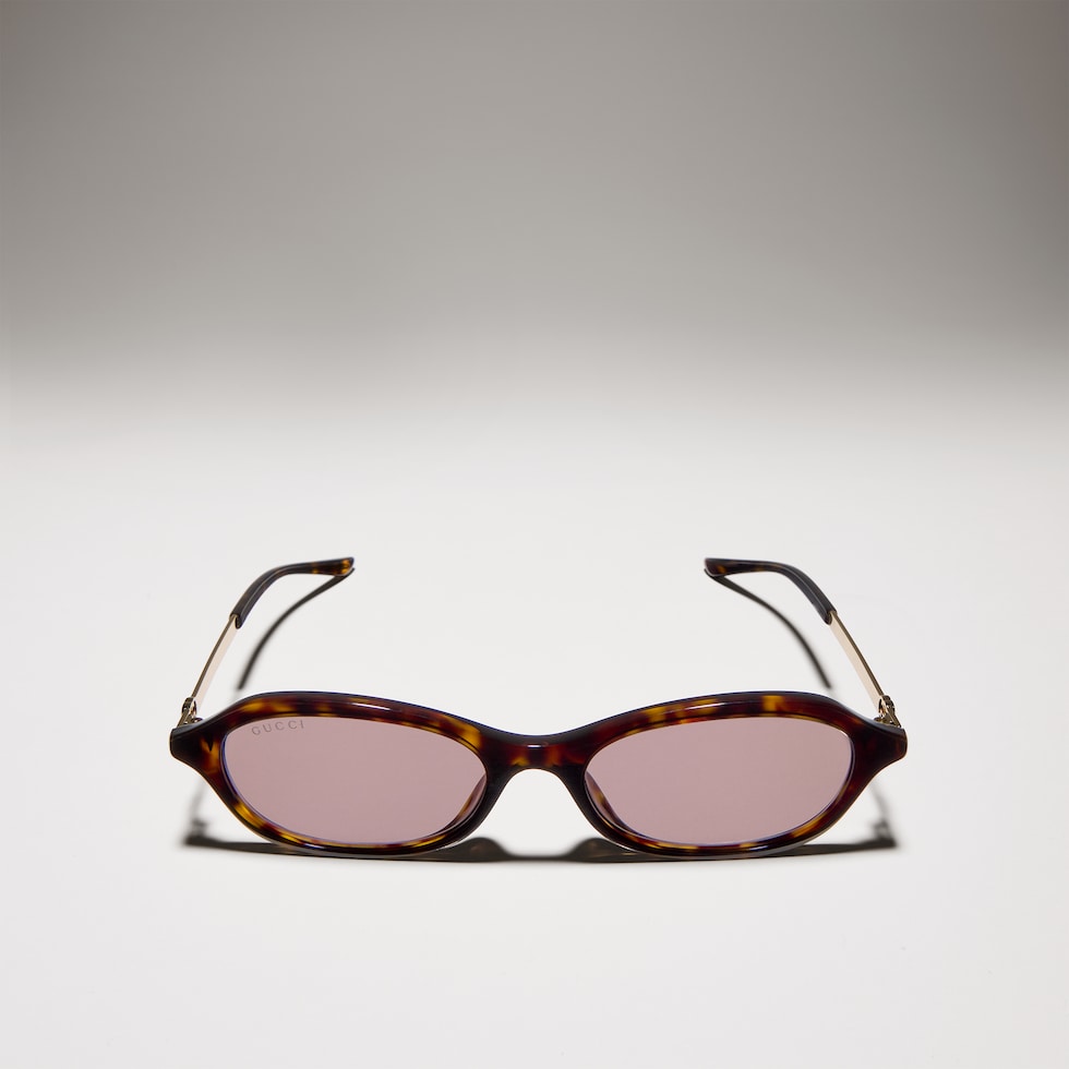 Oval-frame sunglasses