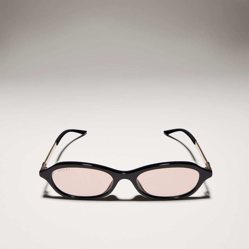 Oval-frame sunglasses