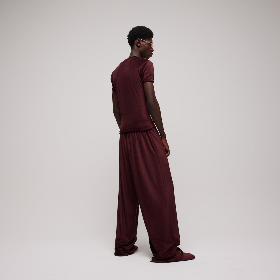 Silk stretch jersey T-shirt