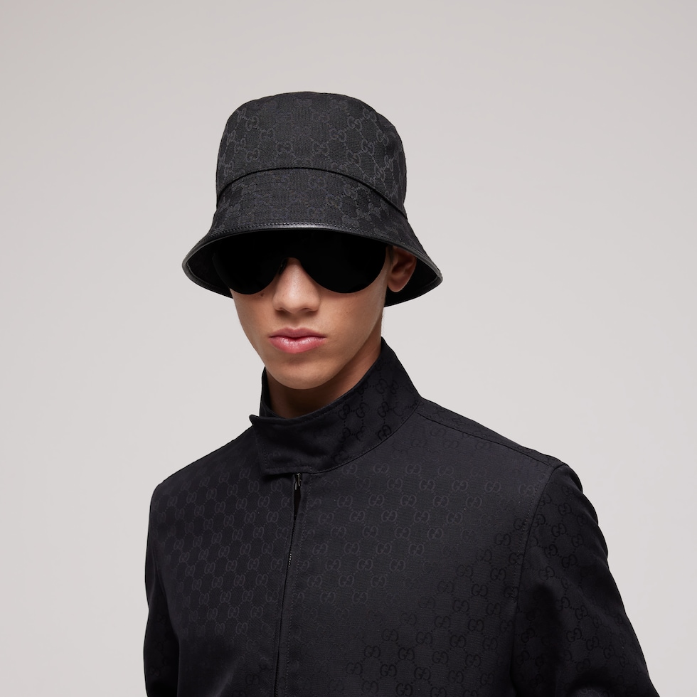 GG cotton canvas bucket hat