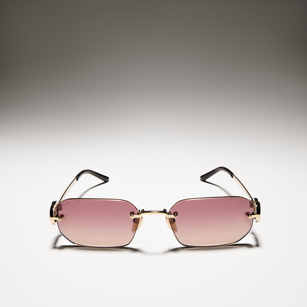 Rectangular-frame sunglasses