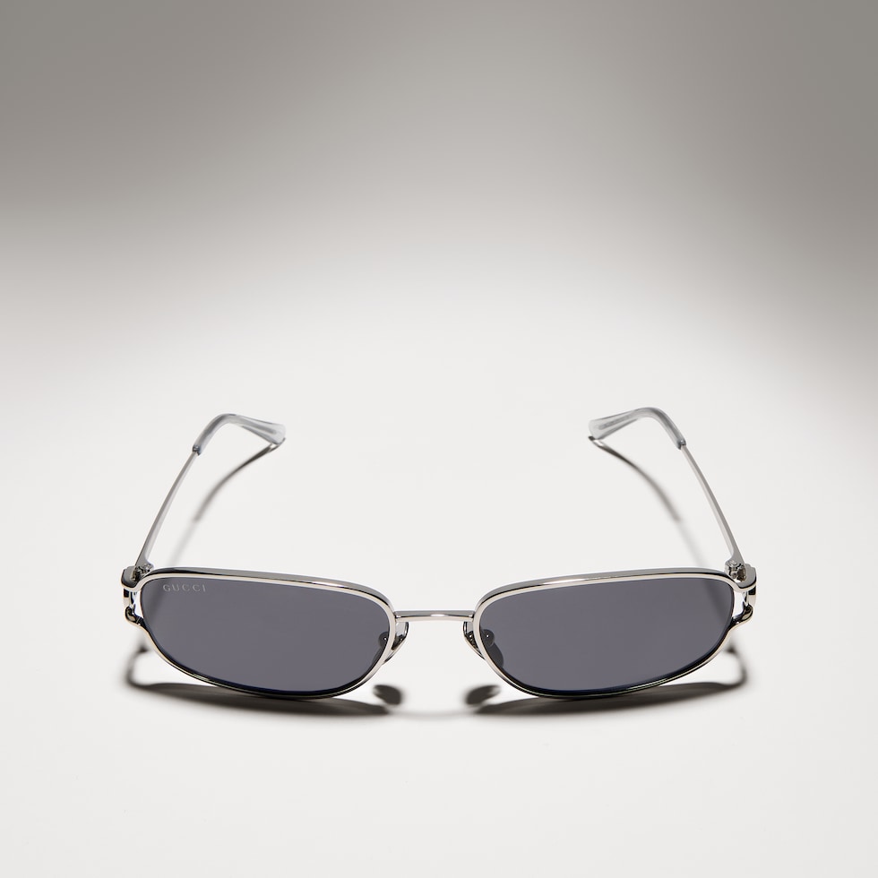 Rectangular-frame sunglasses