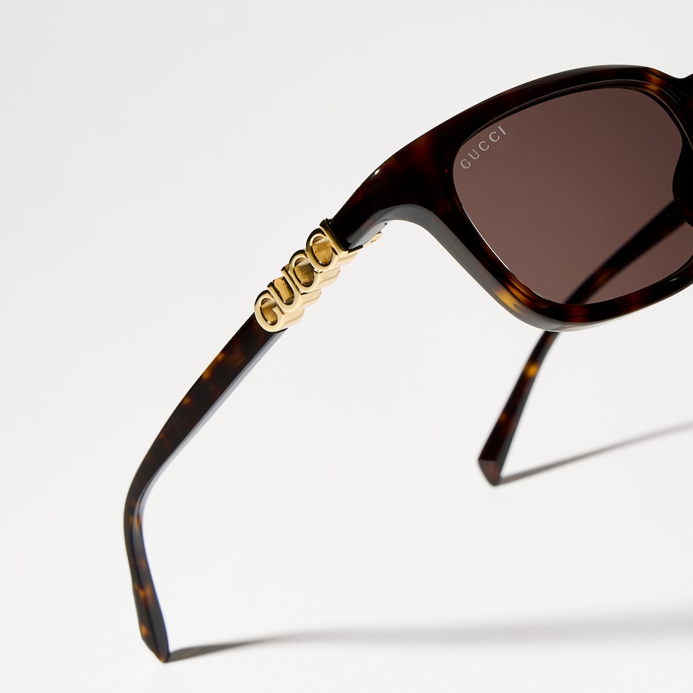 Rectangular-frame sunglasses