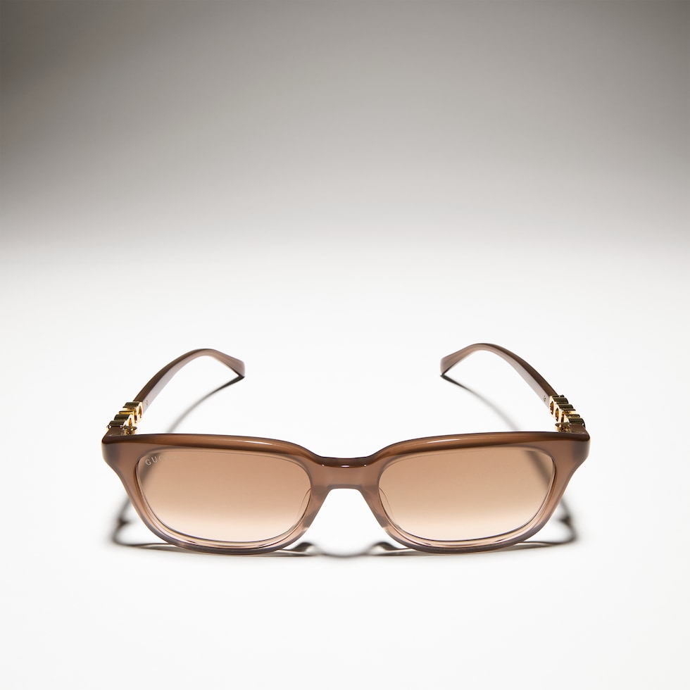 Rectangular-frame sunglasses