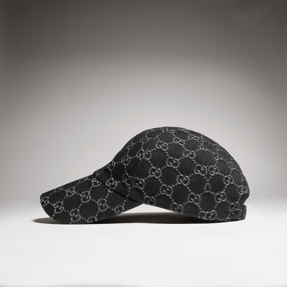 GG cotton denim baseball hat