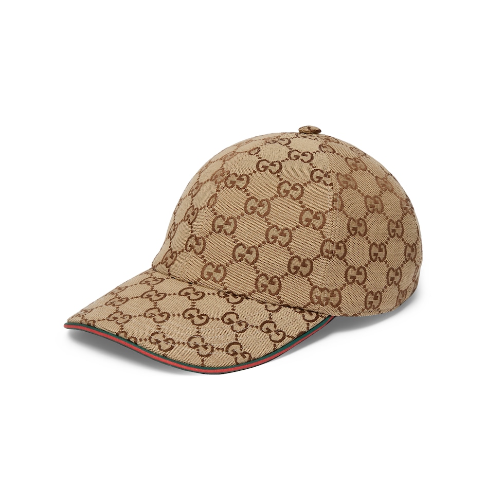 Gorra de béisbol de canvas GG
