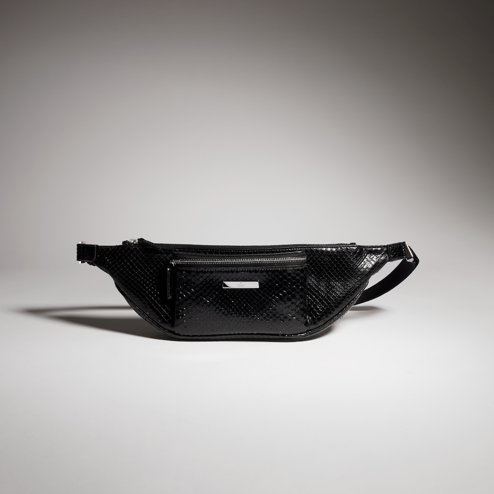 Gucci Tag系列蟒蛇皮小号腰包