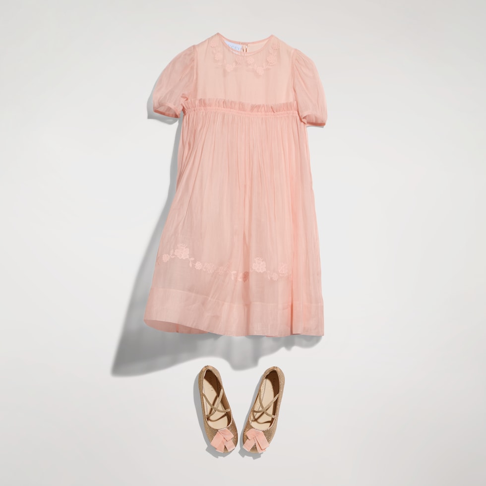 Robe pour enfant en coton de soie