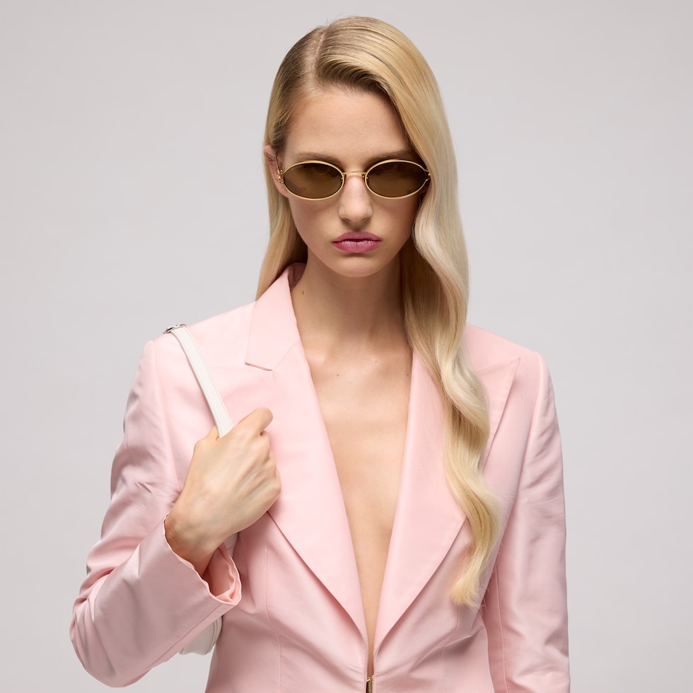 Rectangular-frame sunglasses