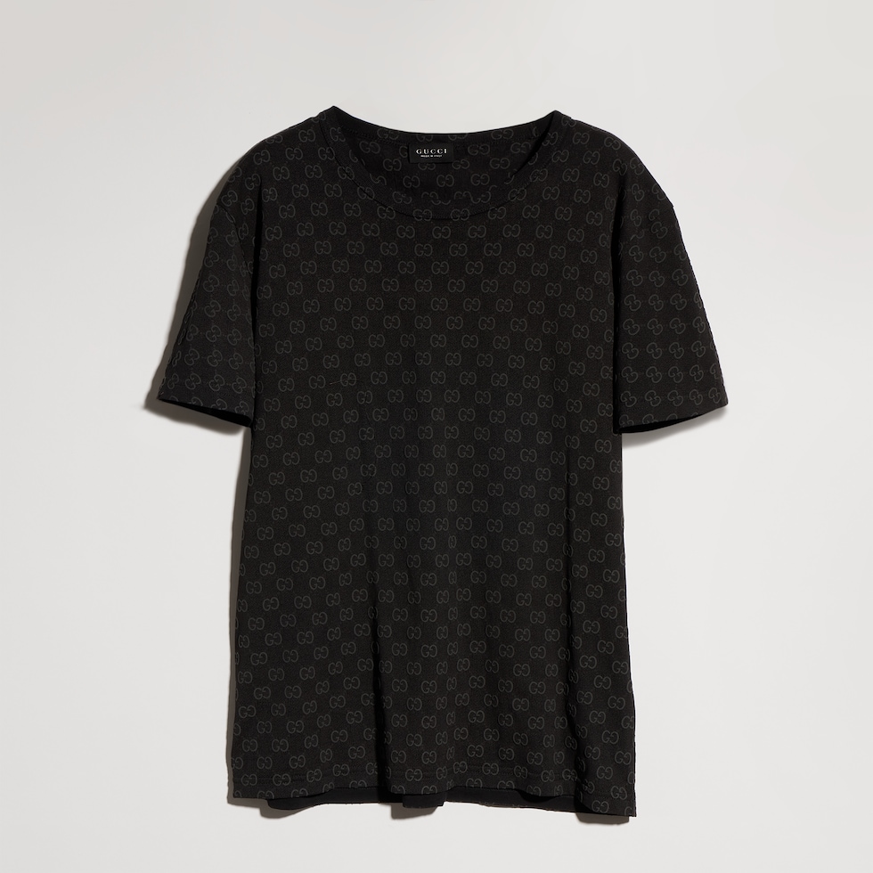 Printed cotton jersey T-shirt