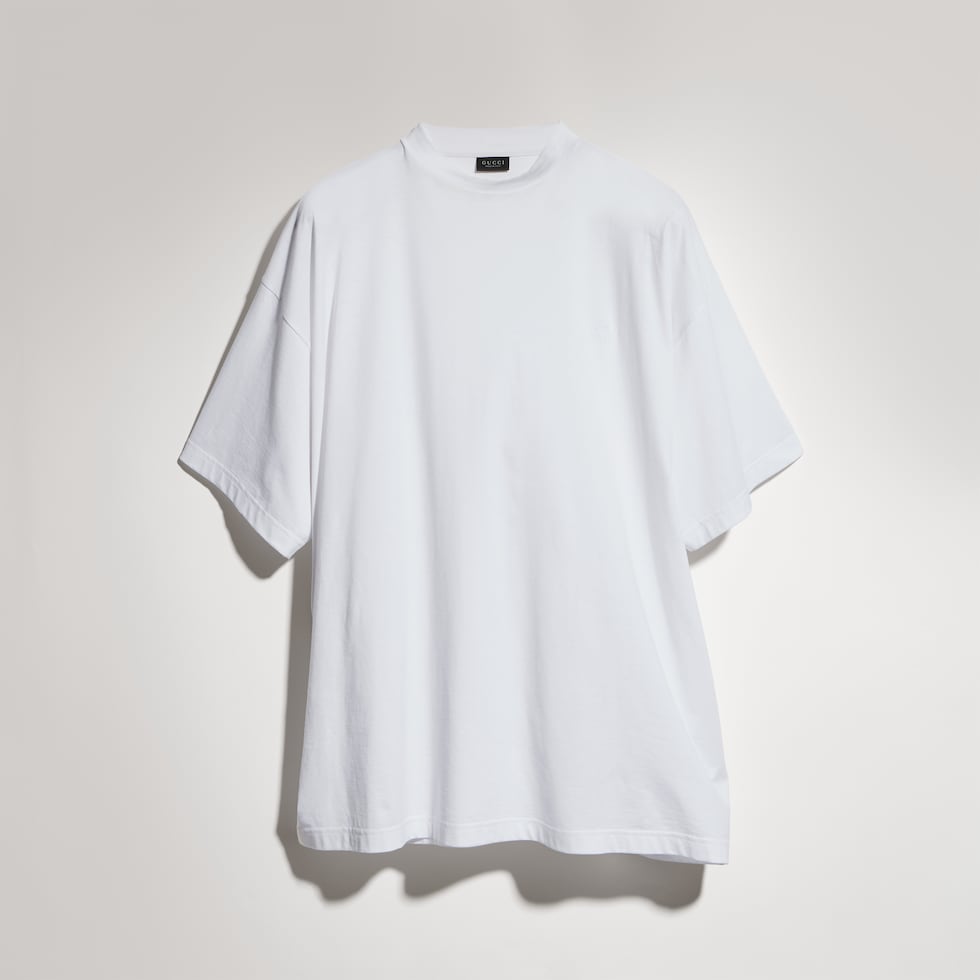 T-shirt en jersey de soie léger avec broderie