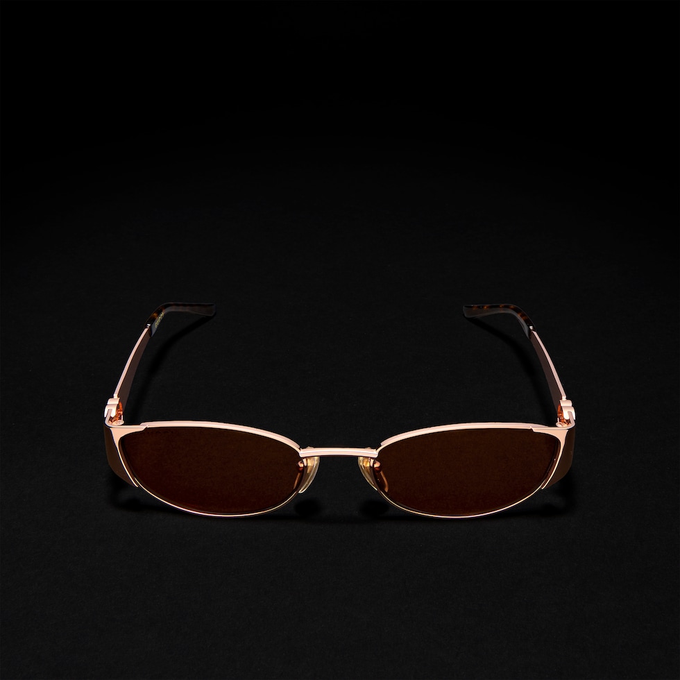 Oval-frame sunglasses